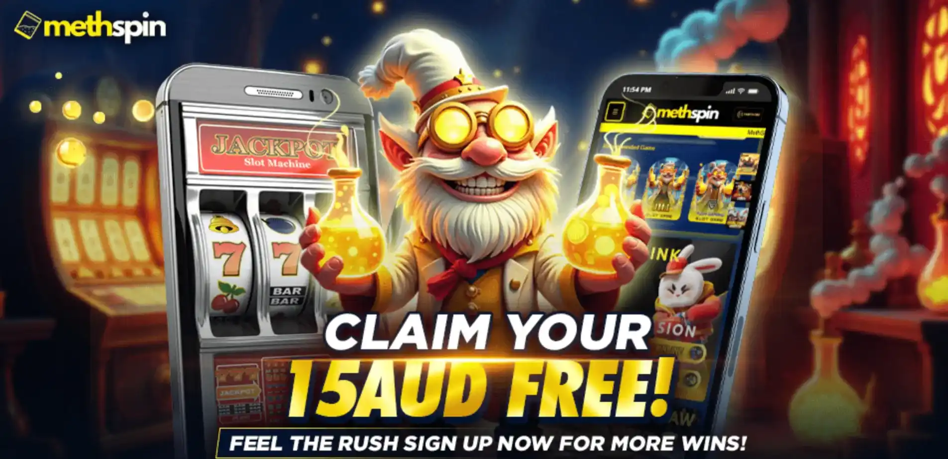 Methspin Free AUD 15 Bonus
